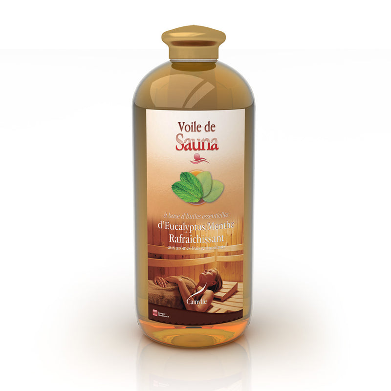 Camylle Voile de Sauna Eucalyptus Menthe
