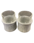 Verres shot avec support en stéatite finlandaise - Hukka Napsu