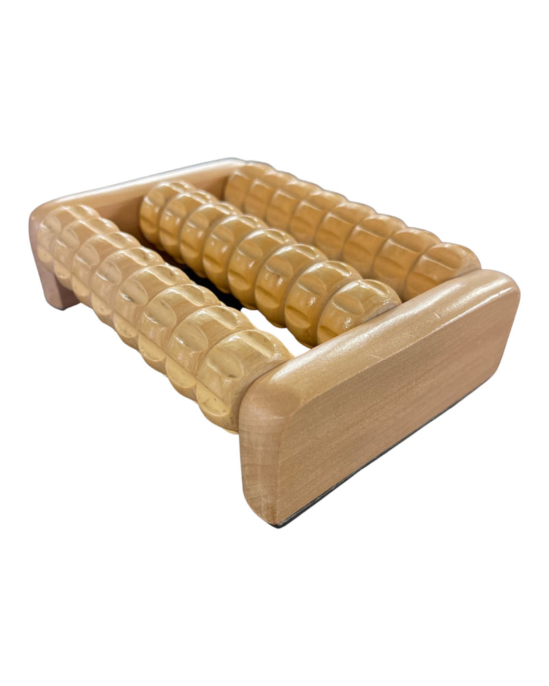 Rouleau de massage en bois pour les pieds