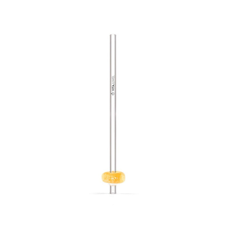 Paille Crystal Straw Calcite Orange